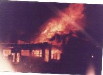 Laundromat fire at the corner of 101/3 in 1983