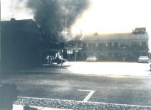 Mercedes Benz car fire in 1995 at the Harbor Inn