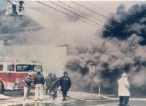 There used to be a drug store in town. It was at the corner of 95/3, but it caught on fire in 1976.