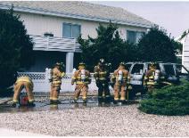 Fires do go out and so did this fully envolved Suburban on the beach block of 106th Street in 1996