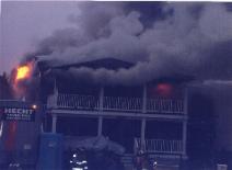 Structure fire caused by a plumber's torch in 2003 at the corner of 106/3