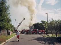 Mutual aid response to Middle Twp in 2003 for a working structure fire