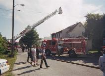 One of CMCH Engines on scene of a structure fire in 2003